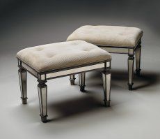 A1214146 MIRRORED VANITY SEAT