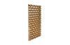 Arete Wall Panel Rectangle Polished Brass