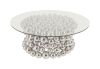 Frizzante Coffee Table Base Stainless Steel with Glass