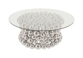 Frizzante Coffee Table Base Stainless Steel with Glass