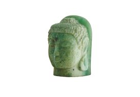 Folded Glass Buddha Head