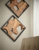 Framed Teak Wall Tile