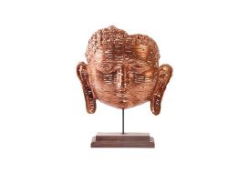 Copper Woven Buddha Face