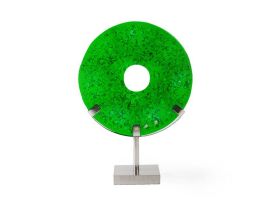 Lifesaver Resin Tabletop Sculpture Green
