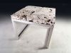 Cheese Stone Dining Table Stainless Steel Base