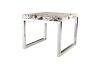 Cheese Stone Dining Table Stainless Steel Base