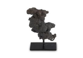 Shimmering Stone Sculpture Natural Element On Base