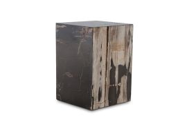 Petrified Wood Stool Square Hollow