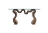 Freeform Dance Console Table Gray Stone Large