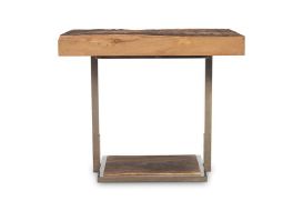 Scaling Dining Table Brown Stone with Natural