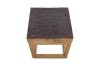 Topping Side Table Brown Stone and Natural