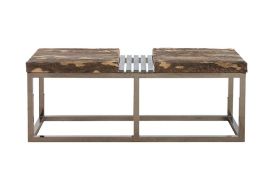 Zebra Bench Gray Stone Natural