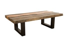 Grayson Flow Coffee Table Gray Stone/Brown