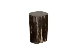 Petrified Wood Stool Round Full Polish
