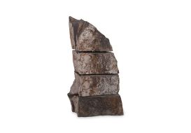 Sliced Stone Sculpture Limestone Assorted With Black