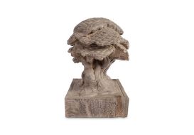 Carved Bonsai Gray Stone Natural