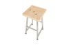 Onyx Bar Stool Stainless Legs Square