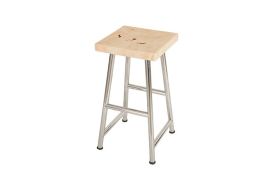 Onyx Bar Stool Stainless Legs Square
