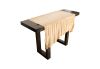 Freeform Draped Console Table Suar Wood Large