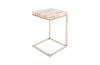Onyx Side Table Stainless Steel Base