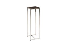Petrified Wood Pedestal Stainless Steel Base