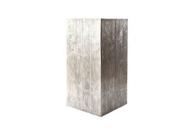 Old Lumber Pedestal Silver Leaf Large