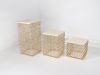Weaved Leatherette Side Table