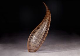 Rattan Leaf Wall Art Medium