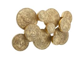 Clouds Wall Decor Gold Leaf
