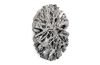 Round Root Wall Art Silver Leaf Resin