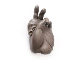 Buddha Hand Wall Art Bronze