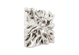 Square Root Wall Art Silver Leaf