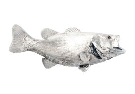 Largemouth Bass Fish Silver Leaf