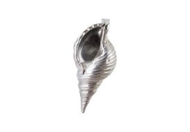 Triton Shell Wall Art Silver Leaf