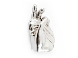 Buddha Hand wall Sculpture Silver Leaf