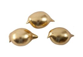 Golden Birds Set of 3 Gold Leaf