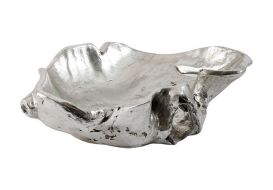 Burled Bowl Silver Leaf