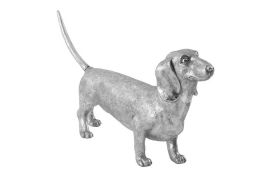 Dachshund Dog Silver Leaf