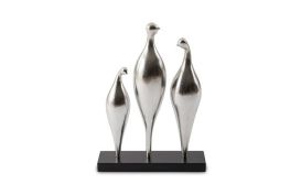 Birds on Stand Silver Leaf