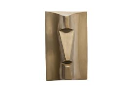 Kio Rapa Nui Wall Art Polished Brass Finish