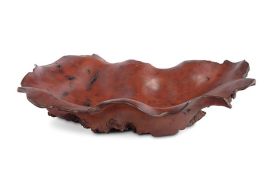 Burled Bowl Faux Rosewood