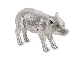 Standing Piglet Silver Leaf