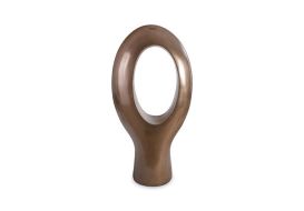 Ohm Sculpture Polished Bronze