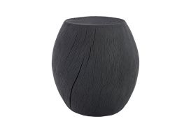 Charred Drum Stool Resin