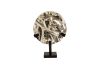 Round Root Sculpture Silver Leaf