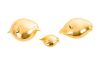 Golden Birds Set of 3 Gold Leaf Large