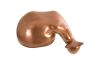 Sitting Puma Sculpture Polished Copper