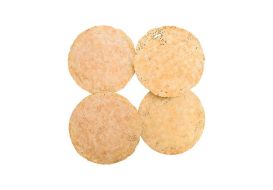 Galvanized Circle Wall Tile Set of 4 Aged Copper