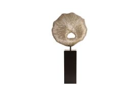 Colossal Fungia on Pedestal Silver Leaf