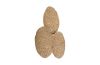 Molten Disc Wall Art Warm Brass Set of 3